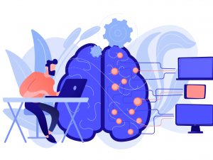 Artificial intelligence concept vector illustration.