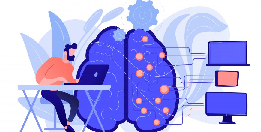 Artificial intelligence concept vector illustration.